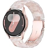 Resin Bands Compatible with Samsung Galaxy Watch 7 FE 6 5 40mm 44mm/Pro 45mm,Galaxy Watch 4 40/44mm,Galaxy Active 2 40/44mm,20mm Band for Galaxy Watch 6 4 Classic 42mm 43mm 46/47mm Watch 3 41mm Women