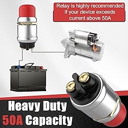 BFXM Push Button Starter Switch 12V 50A, Waterproof
