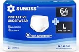SUNKISS TrustPlus Incontinence Pants Large 64 Count 4x16 Disposables