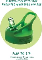 Polar Gear Kids Water Bottle 400ml with Straw Leakproof Green Fruit view 5