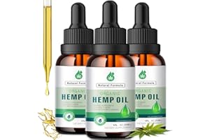 MAXHEMP 3 Pack Hemp Oil Organic Premium for Pain Relief, Skin, Anxiety - 2,800,000 Maximum Strength - 100% Natural Hemp Drops Tincture - Hemp Oils with Vegan, Non-GMO Grown