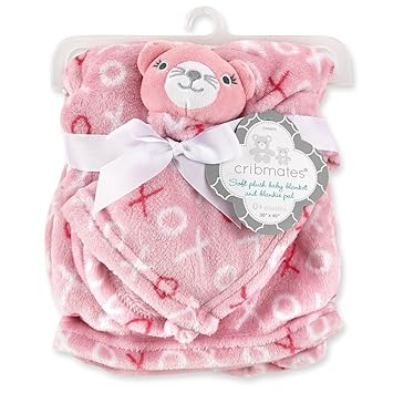pink plush baby blanket