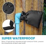 OFFCUP Outdoor Tap Cover 1 Pack Large Insulated Winter Faucet Protector Black view 6