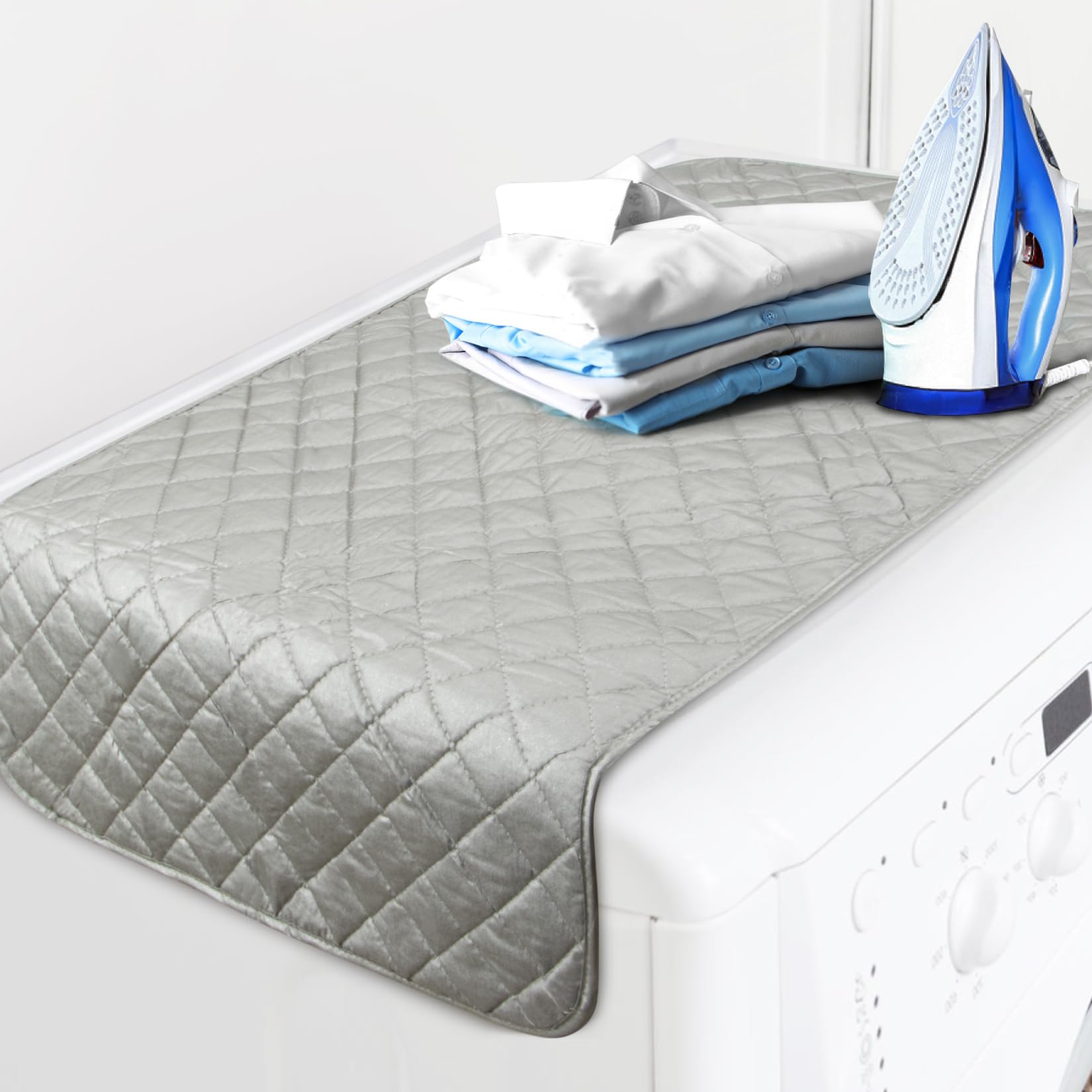 Sukh 1Pcs Magnetic Ironing Mat Blanket - Foldable Ironing Mat Portable Board for Clothes Heat Resistant Portable Double Sided Use Travel Office Student Dormitory