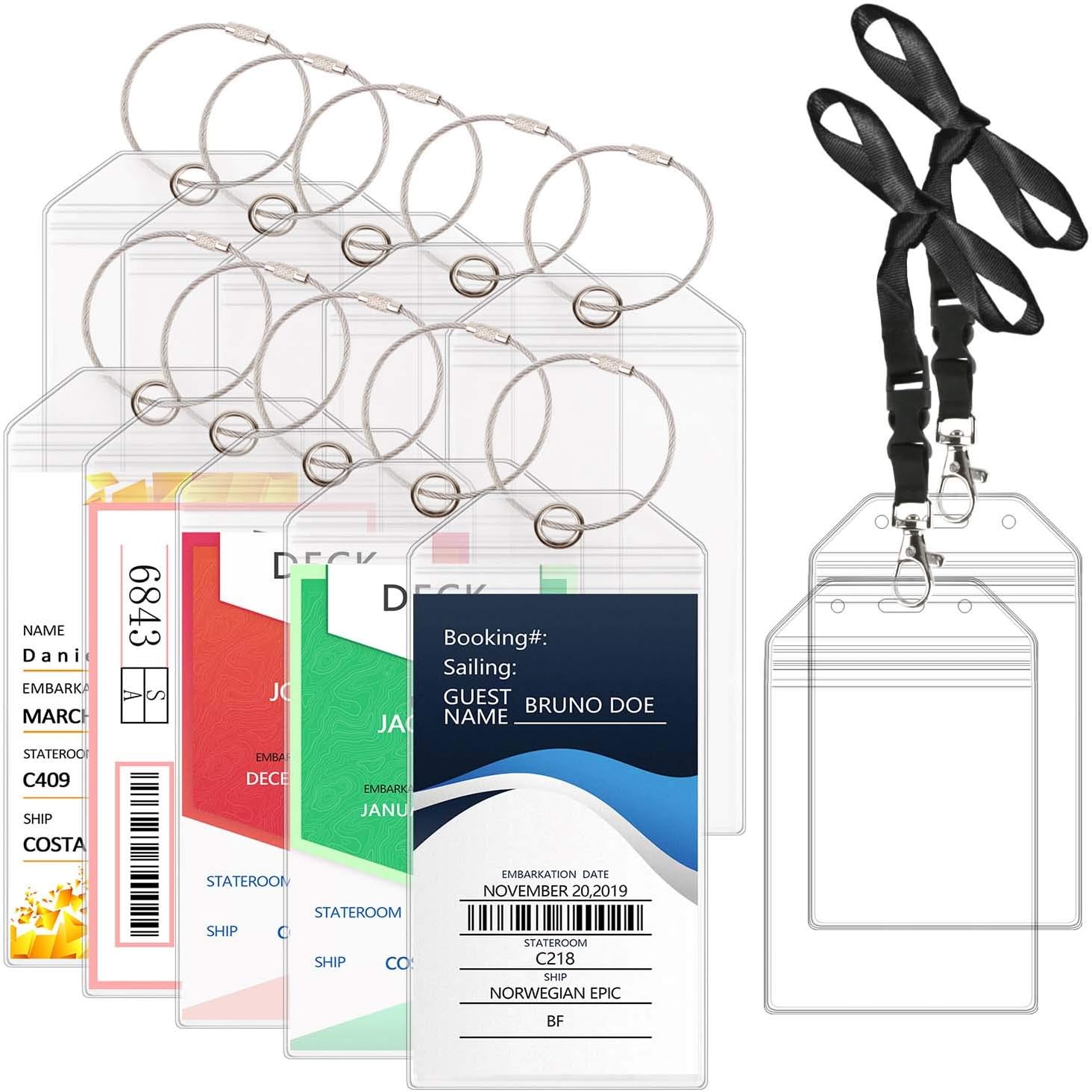cruise luggage labels