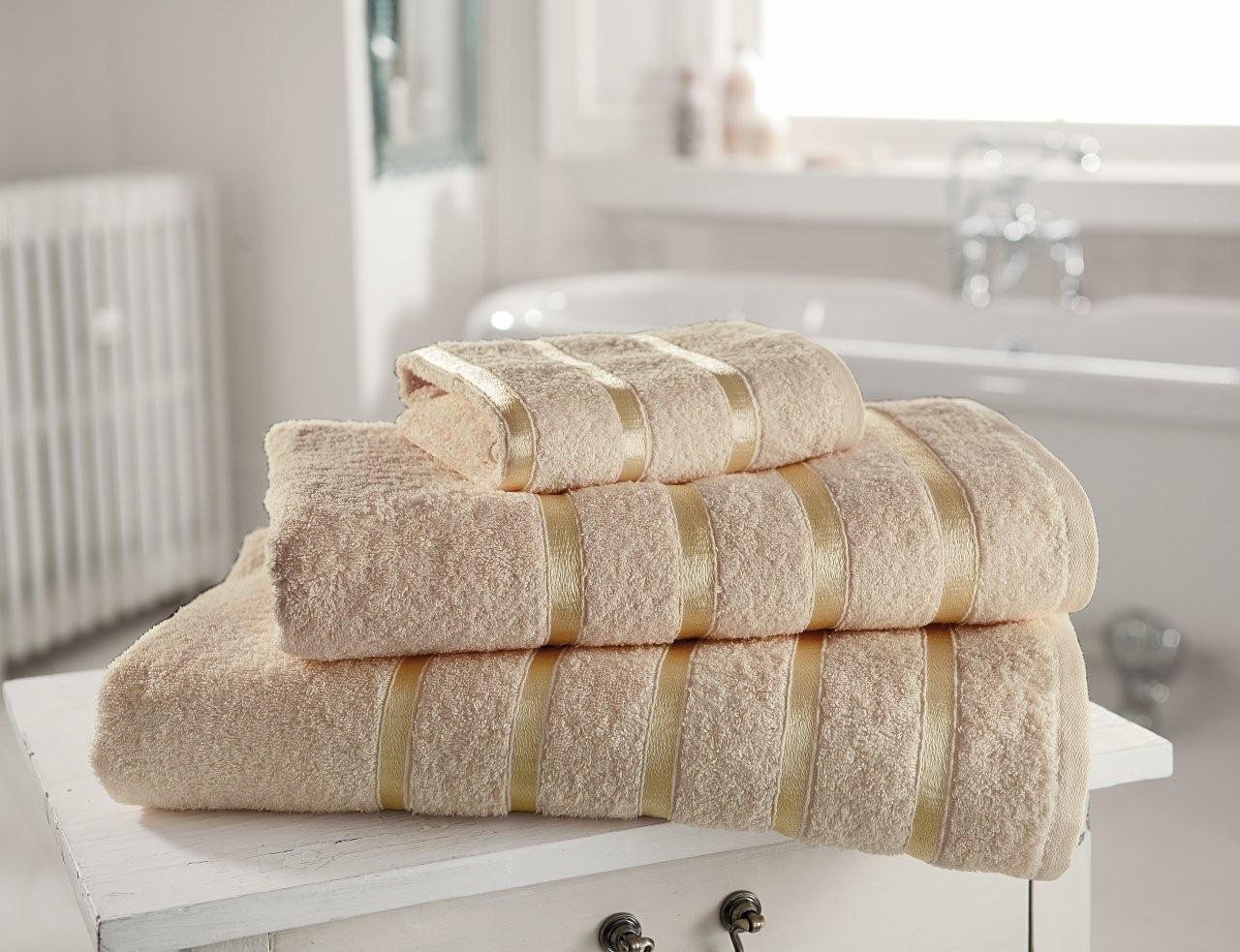 GC GAVENO CAVAILIA Gaveno Cavailia Egyptian Cotton Thick Absorbent 500 GSM Kensington [Pack of 3-Natural, Bath Sheet (80x140 Cm)