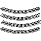 Kato USA Model Train Products Unitrack, 315mm (12 3/8") Radius 45-Degree Curve Track (4-Piece)