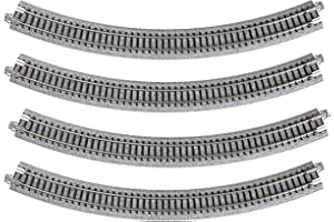 Kato USA Model Train Products Unitrack, 315mm (12 3/8") Radius 45-Degree Curve Track (4-Piece)