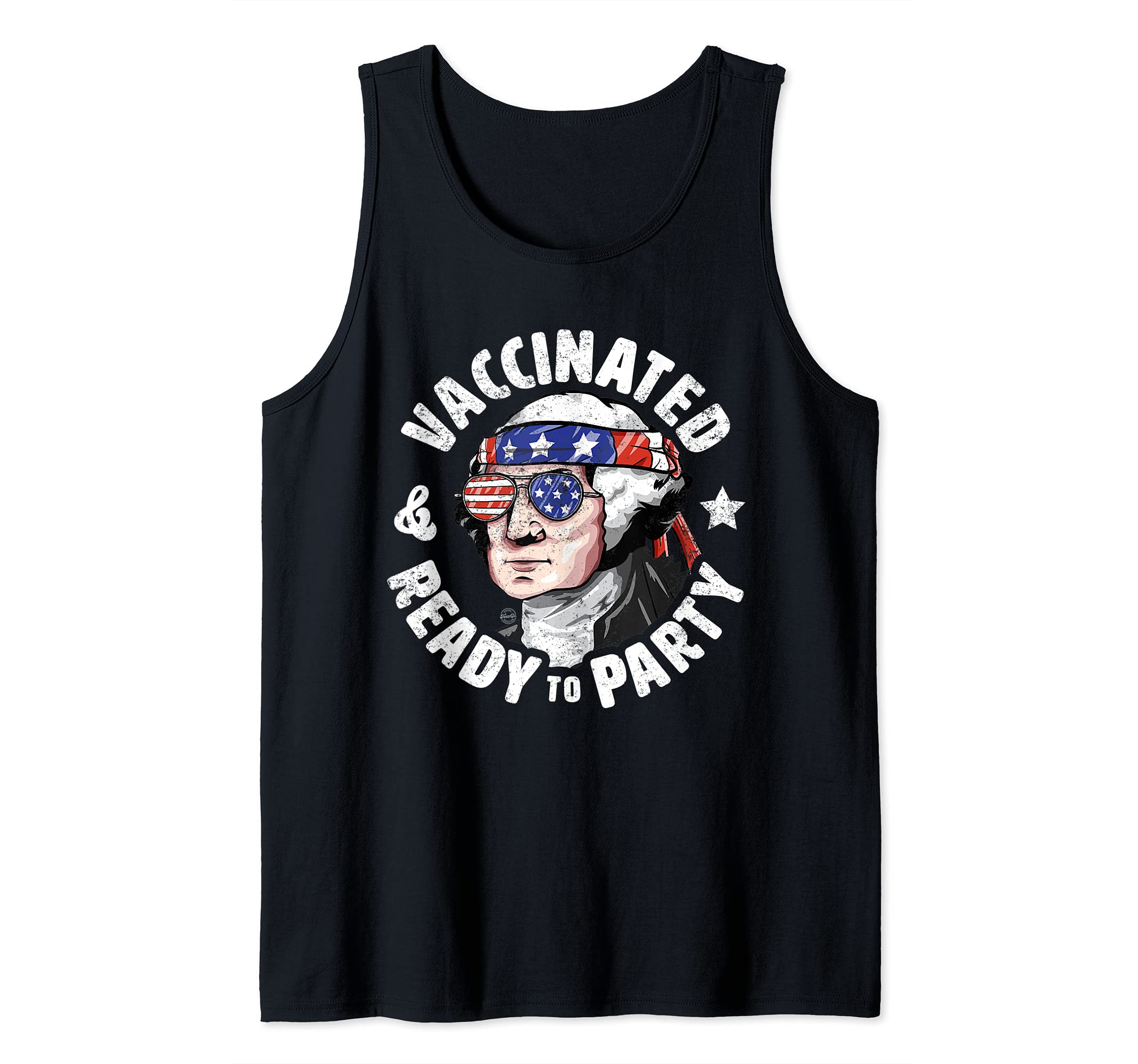 Vaccinated And Ready To Party American Washington USA 2021 Tank Top