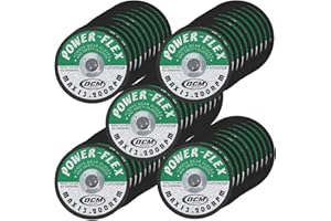 OCM BRAND 50 Pack 4 1/2 Inches x 1/16 Inches x 5/8 Inches Premium Cut Off Wheels - for Cutting All Ferrous Metals and Stainless Steel