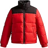 Rousytn Boys Girls Puffer Jacket Kids Midweight Quilted Insulated Winter Coat Water and Wind Resistant Winter Jacket