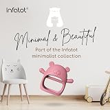 Infatot Chipmunk Teether Mitten Silicone Soothing Glove 0-6 Months Plum view 7