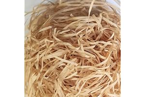 COFEETBO Light Brown Crinkle Cut Paper Shred Filler for Gift Wrapping Easter Gift Box Filling Basket Filler Recyclable DIY Craft Confetti Grass for Birthday Wedding Anniversary Valentine's Day