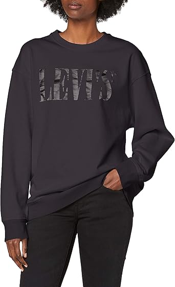 relaxed graphic crewneck sweatshirt