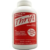 Thrift T-200 Odorless Drain Cleaner, Hot Water Activated, 2 lb | Activated by Hot Water &ndash; For Small Drains, Grease Traps &amp; Septic Systems