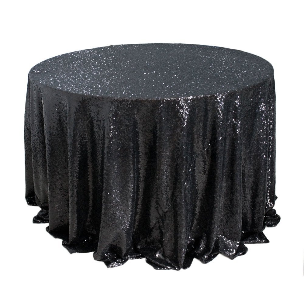 Best black table cloth sparkly