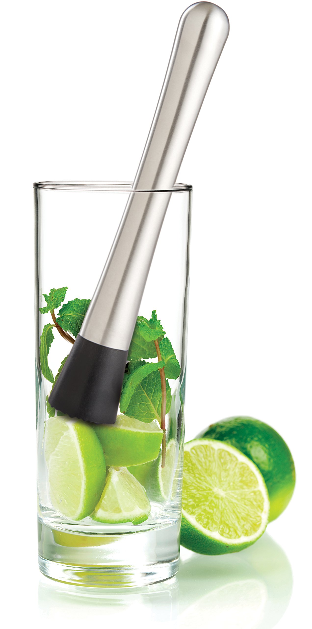 HIC Kitchen Bar Muddler, Stainless Steel, BPA Free