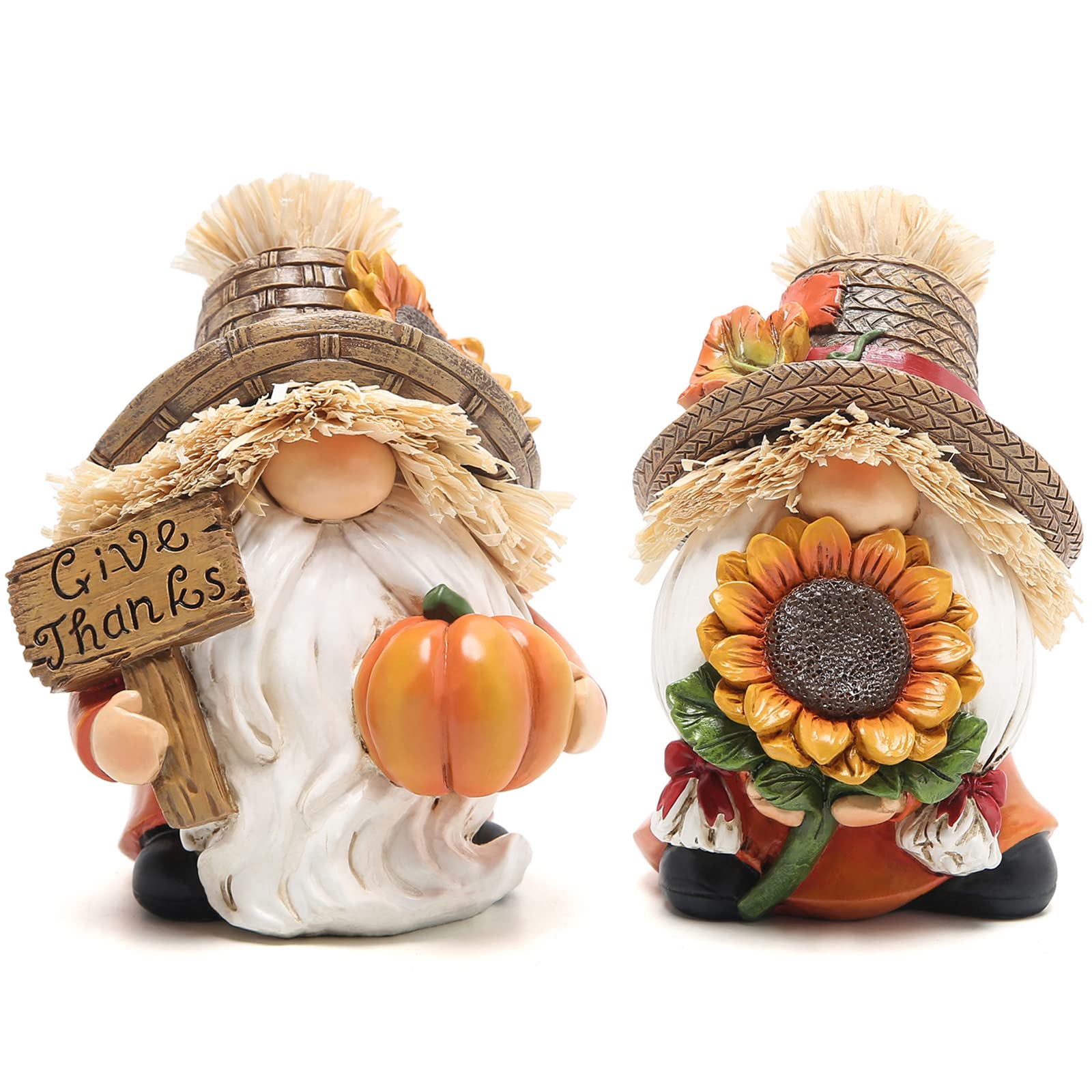 Photo 1 of **Only sunflower gnome** Hodao Fall Thanksgiving Scarecrow Gnomes Table Decorations for Home Creative Thanksgiving centerpieces for Tables Thanksgiving Gifts