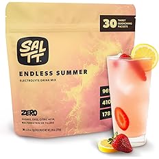 SALTT Electrolytes Powder Flavored Drink Mix - Endless Summer - 30 Hydration Packets - Magnesium, Potassium, Sodium, Trace Mi