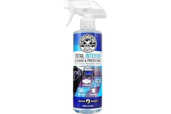 Chemical Guys SPI22016 Total Interior Cleaner and Protectant, Safe for Cars, Trucks, SUVs, Jeeps, Motorcycles, RVs & More, 16 fl oz