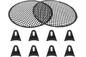 X AUTOHAUX 2pcs 12 Inch Black Car Audio Speaker Cover Metal Mesh Subwoofer Grill Horn Guard