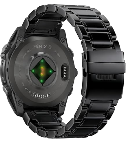 Amazon.com: Garmin QuickFit 22 Watch Band - Vented Titanium