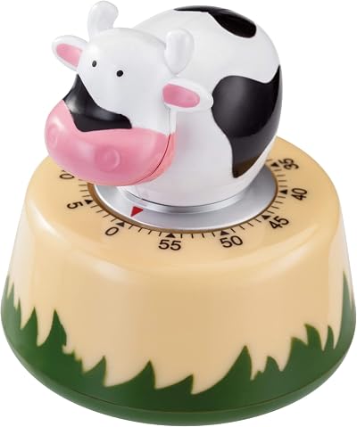 Judge Grazing Cow Kitchen Timer 60 Minute Wind Up Mechanical Timer