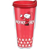 Tervis Peanuts - Ho Ho Ho Christmas Made in USA Double Walled Insulated Tumbler Travel Cup Keeps Drinks Cold & Hot, 24oz, Classic