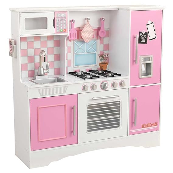 KidKraft Composite Wood Culinary Kitchen Play Set in Pastel for Kids 3
