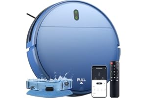 ZCWA Robot Vacuum and Mop, 2 in 1 Robot Vacuum Self-Charging Robot Vacuum Cleaner Compatible with WiFi/APP, Ideal for Hard Floor, Carpet and Pet Hair