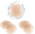 Gmumu 2 Pairs Of Nipple Covers Ultra Thin Women's Nipple Covers Reusable And Self-Adhesive Nipple Covers Made Of Silicone Sticker, Beige-7 Cm, 8 Cm