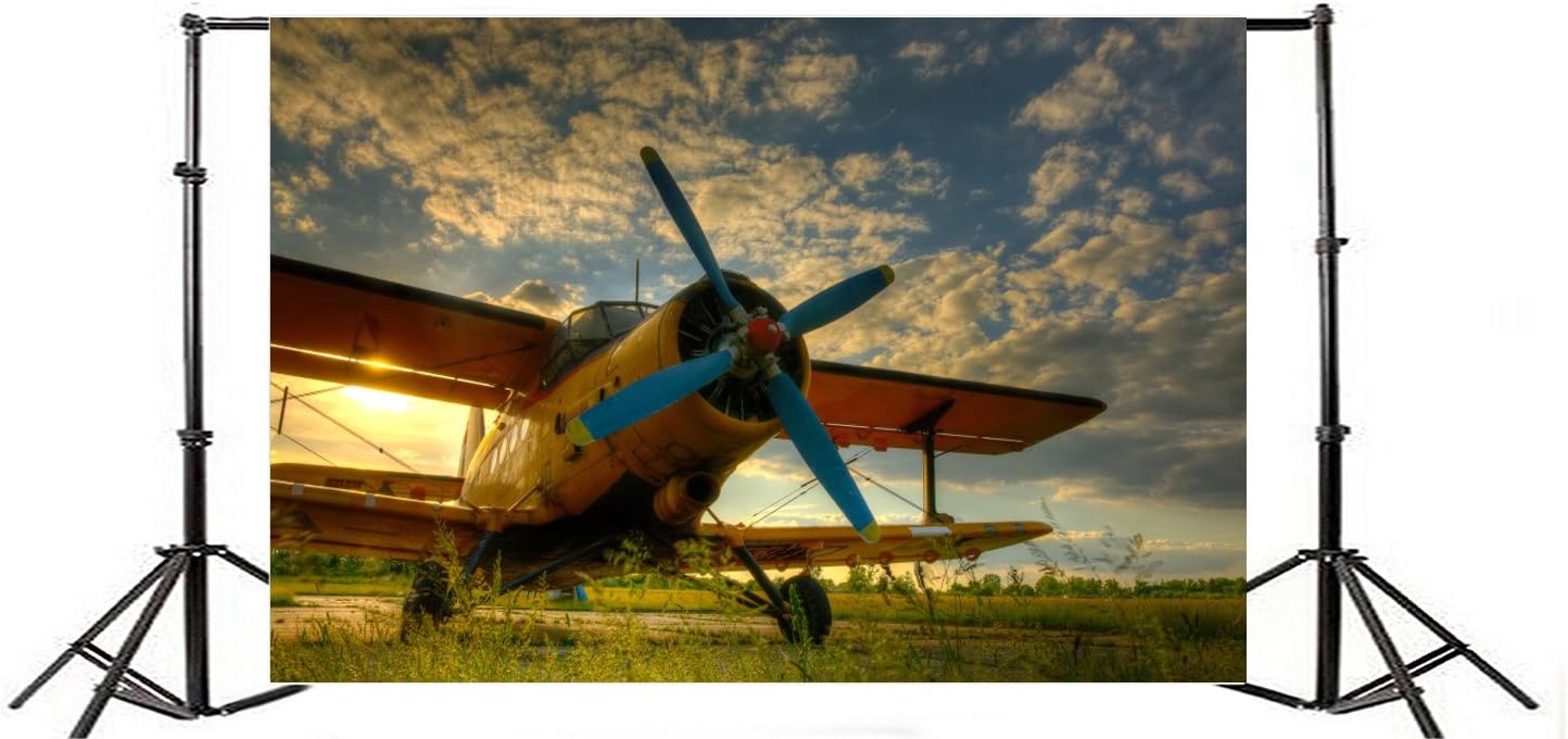 Yeele 6x4ft Vintage Aircraft Backdrop Vinyl Retro Fuselage
