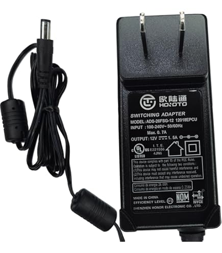 12V 2A 24W Plug-In AC/DC Adapter - 5.5mm X 2.1mm - 1.5m Cable
