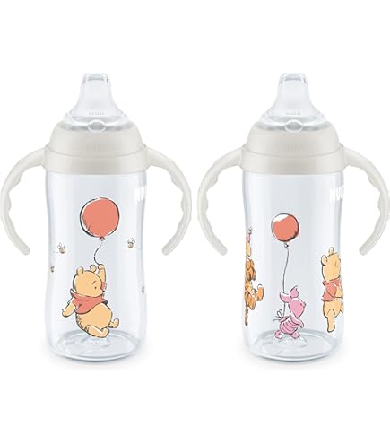 NUK Silicone Learner Cup - 5 Oz Animal Print Baby Cup With Soft Spout (2-Pack)