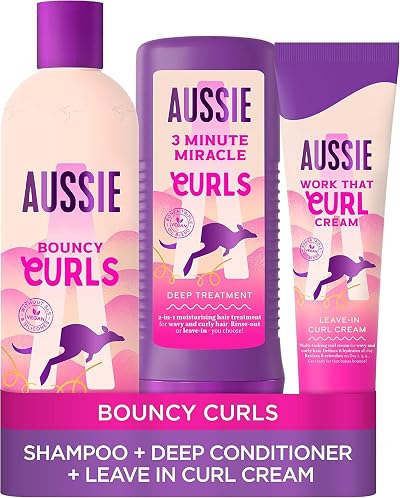 Aussie Curls Hair Care Kit Shampoo Conditioner Cream Macadamia Jojoba Coconut