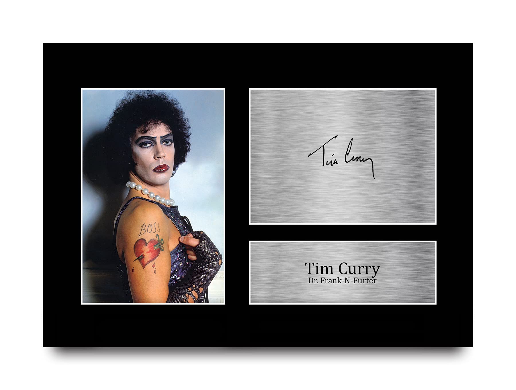 HWC Trading A4 Tim Curry Rocky Horror Picture Show Gifts Printed Signed Autograph Picture for Movie Memorabilia Fans