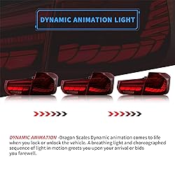 VLAND OLED Tail Lights Compatible with BMW 3-Series