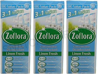 Zoflora Linen Fresh 500ml Odour Remover & Disinfectant 3 Pack
