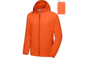 Little Donkey Andy Mens Sun Protection Breathable Jacket UPF 50+, Lightweight Summer Shirts Packable for Running Hiking