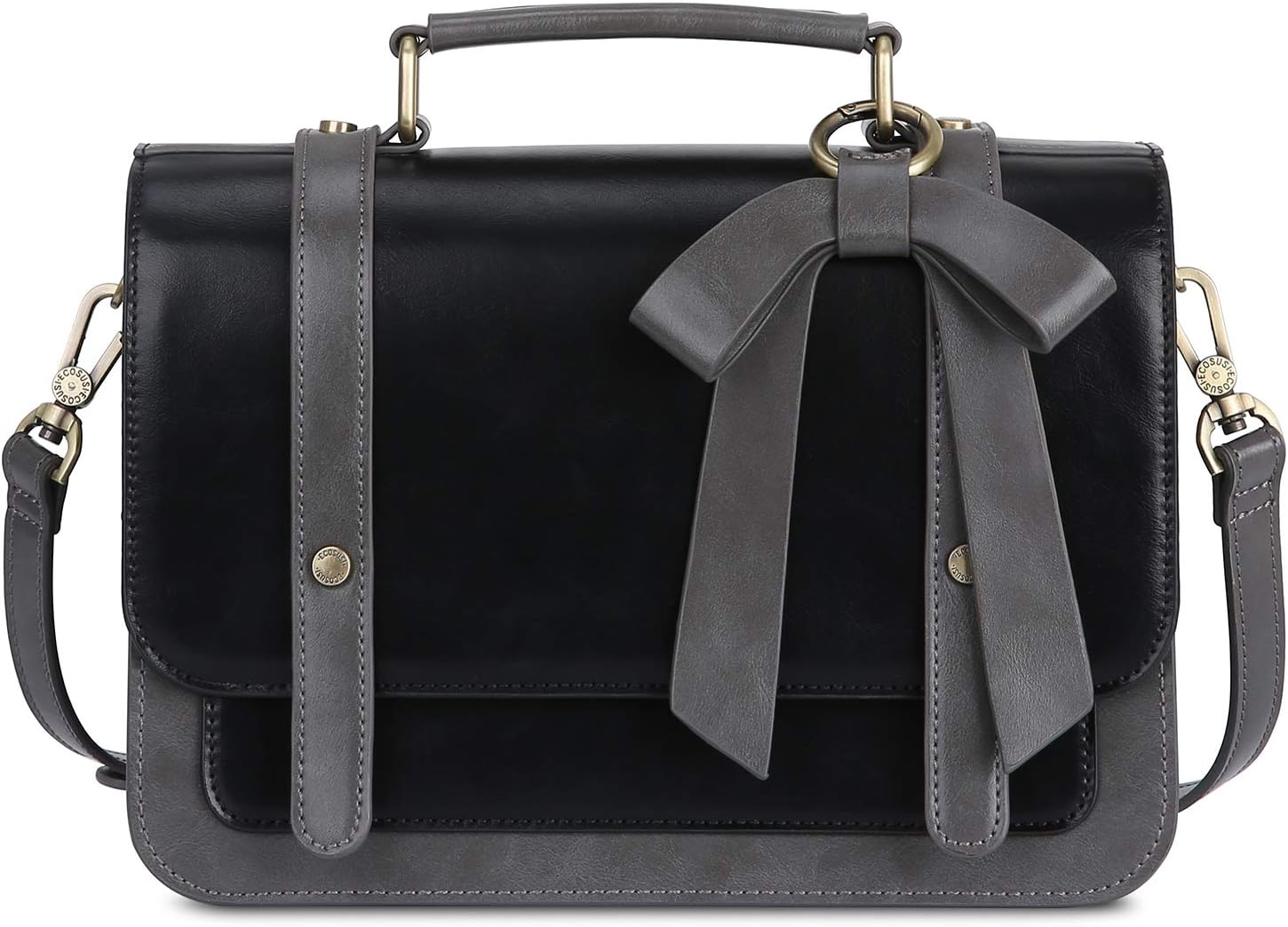 Small Satchel Bags for Women Ladies Girls Crossbody Bag with Detachable Bow