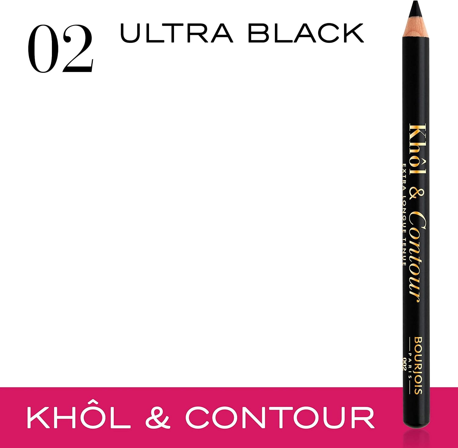 Bourjois 2-in-1 Khôl and Contour Eyeliner and Eye Pencil 2 Ultra Black, 1.2g - Image 3