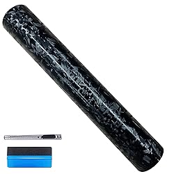 LZLRUN Forged Carbon Fiber Black Vinyl Wrap Roll