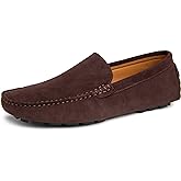 Go Tour Mens Handmade Suede Leather Casual Loafers Shoes