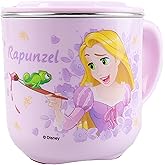 Everyday Delights Disney Princess Rapunzel Tangled Durable ABS Stainless Steel Cup with Lid, 250ml, Purple