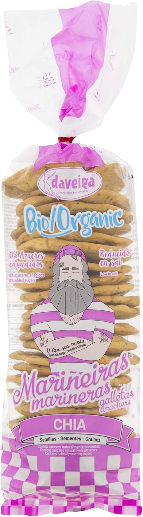 Galleta Marinera Bio con Semillas de Chía y Aceite de Oliva Extra ...