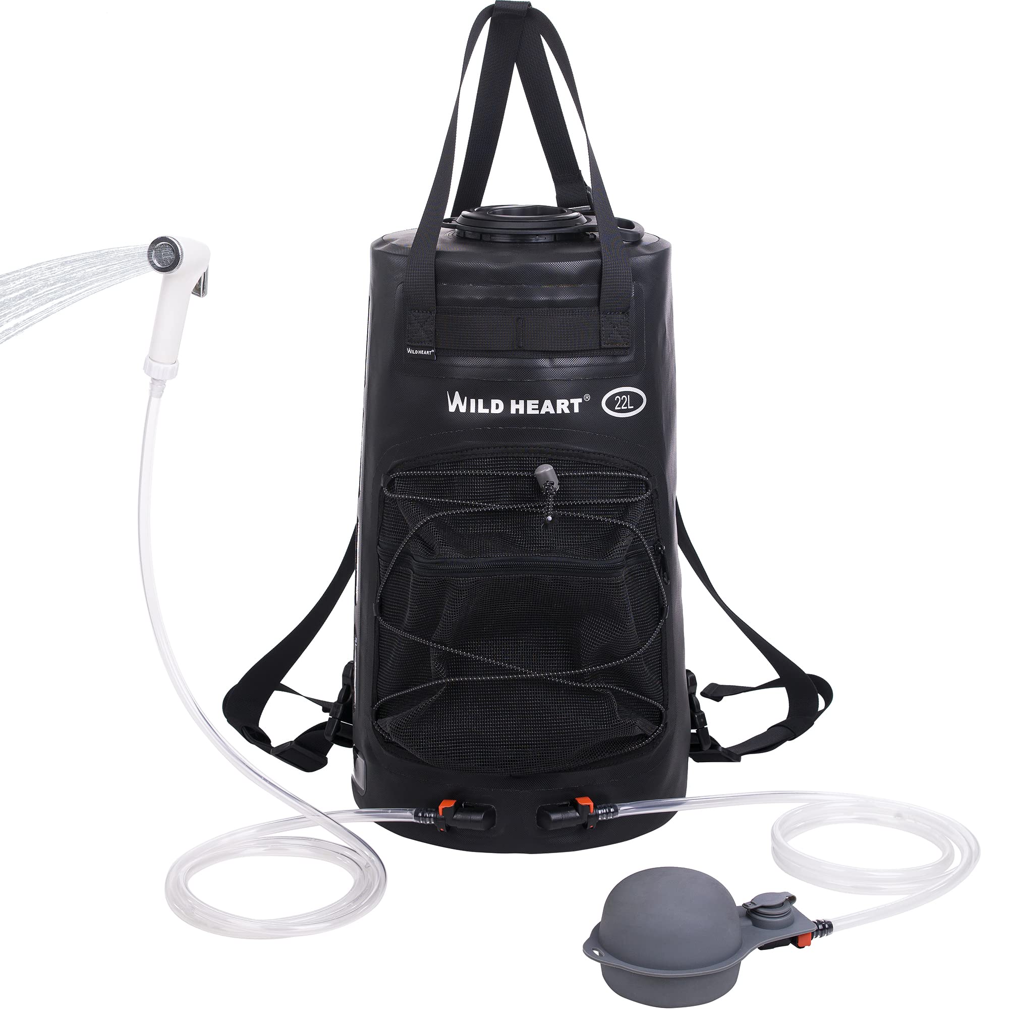 WILD HEART Camping Shower 22L Portable Shower for Camping with Pressure ...