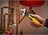 Stanley Maxsteel Adjustable Wrench 30 x 200mm Bi-Material Handle Pack of 5 view 7