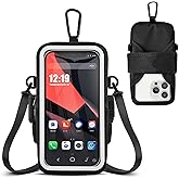 Kebrela Phone Holder for Running, Walking & Workout, Cell Phone Armband with Carabiner, Clear Crossbody Phone Pouch Purse with Adjustable Lanyard for iPhone and Android - Suitable for Women and Men