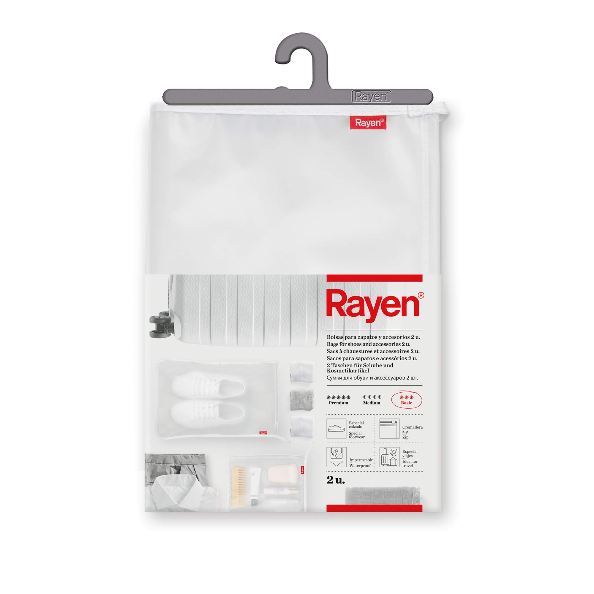 Rayen Shoe Bag and Accessories 2 u Transparent 41 x 28 cm