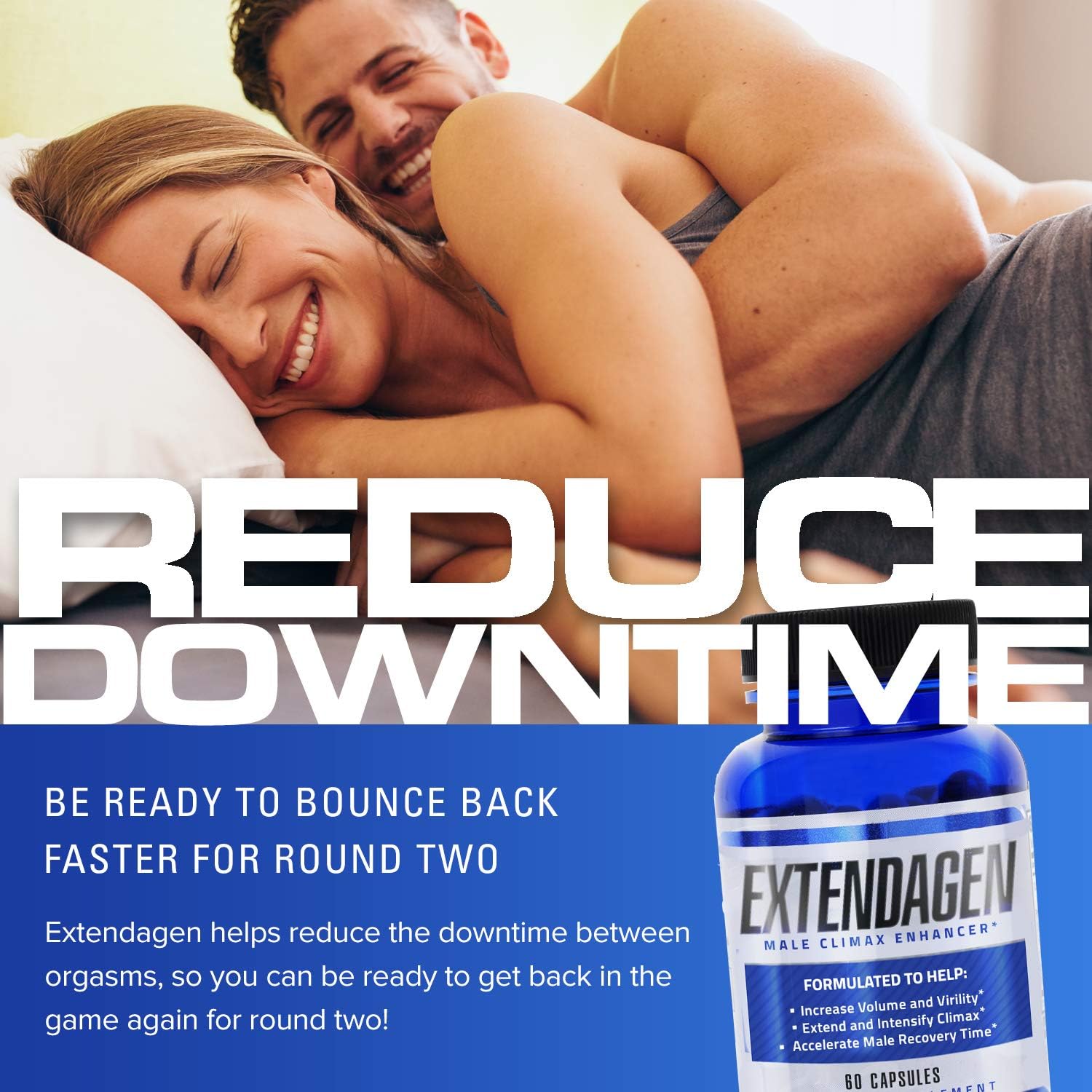 Extendagen - Male Fluid Enhancer & Volumizer Supplement Pills for Extended Performance - Boost Energy & Recovery - (60 ct): Health & Personal Care